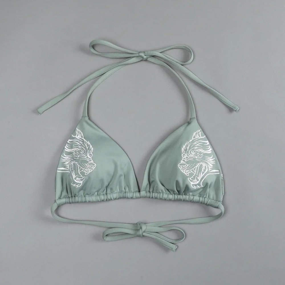DARC SPORT SHE - DUAL WOLF NIKITA TRIANGLE TOP - LUSH GREEN